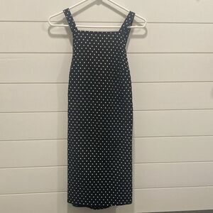 NWT-ASOS Monochrome Polka Dot Apron Belted Cocktail Dress-Sz 6